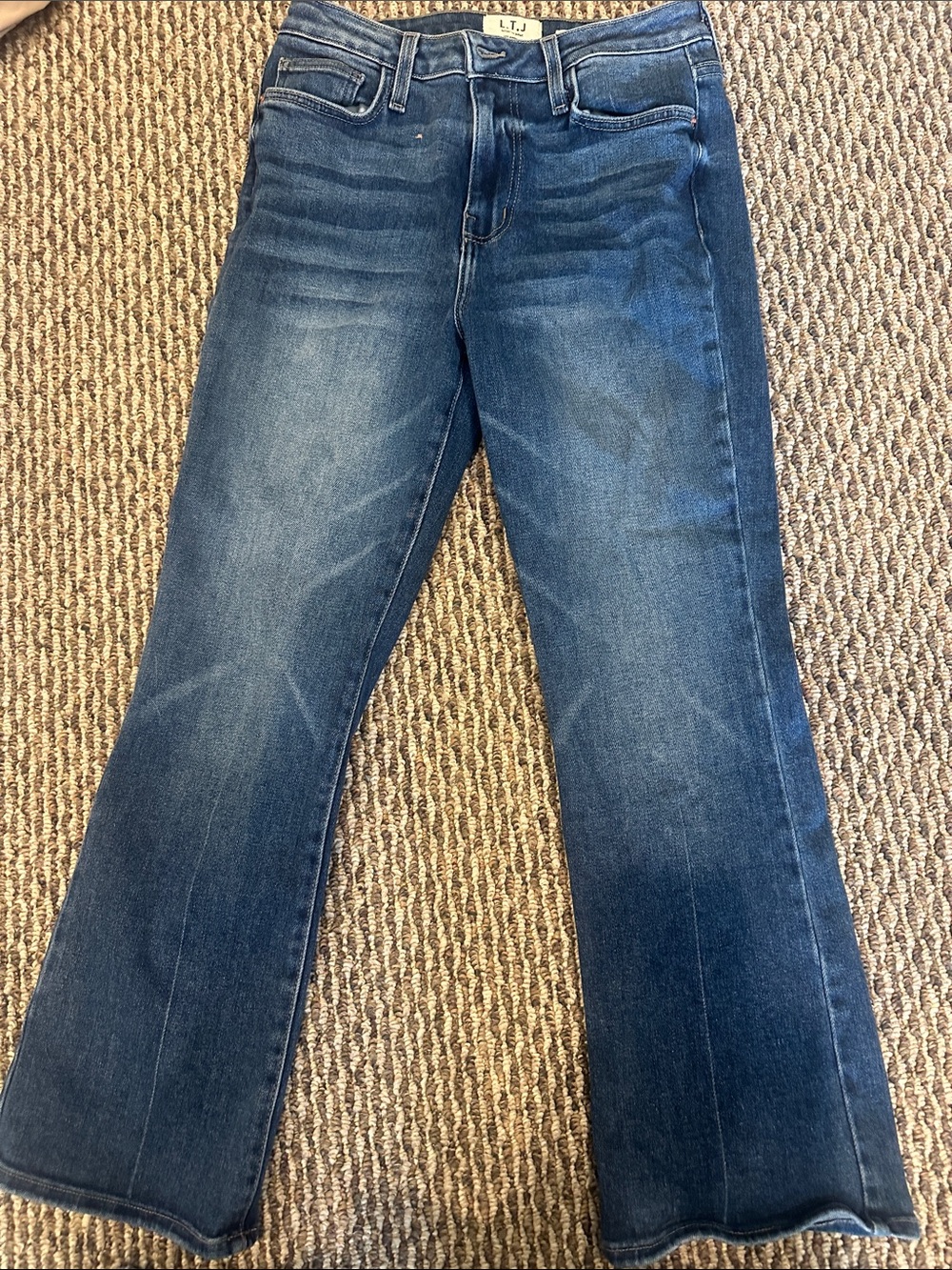 LTJ Women's Blue Flare Jeans - Mid Wash
